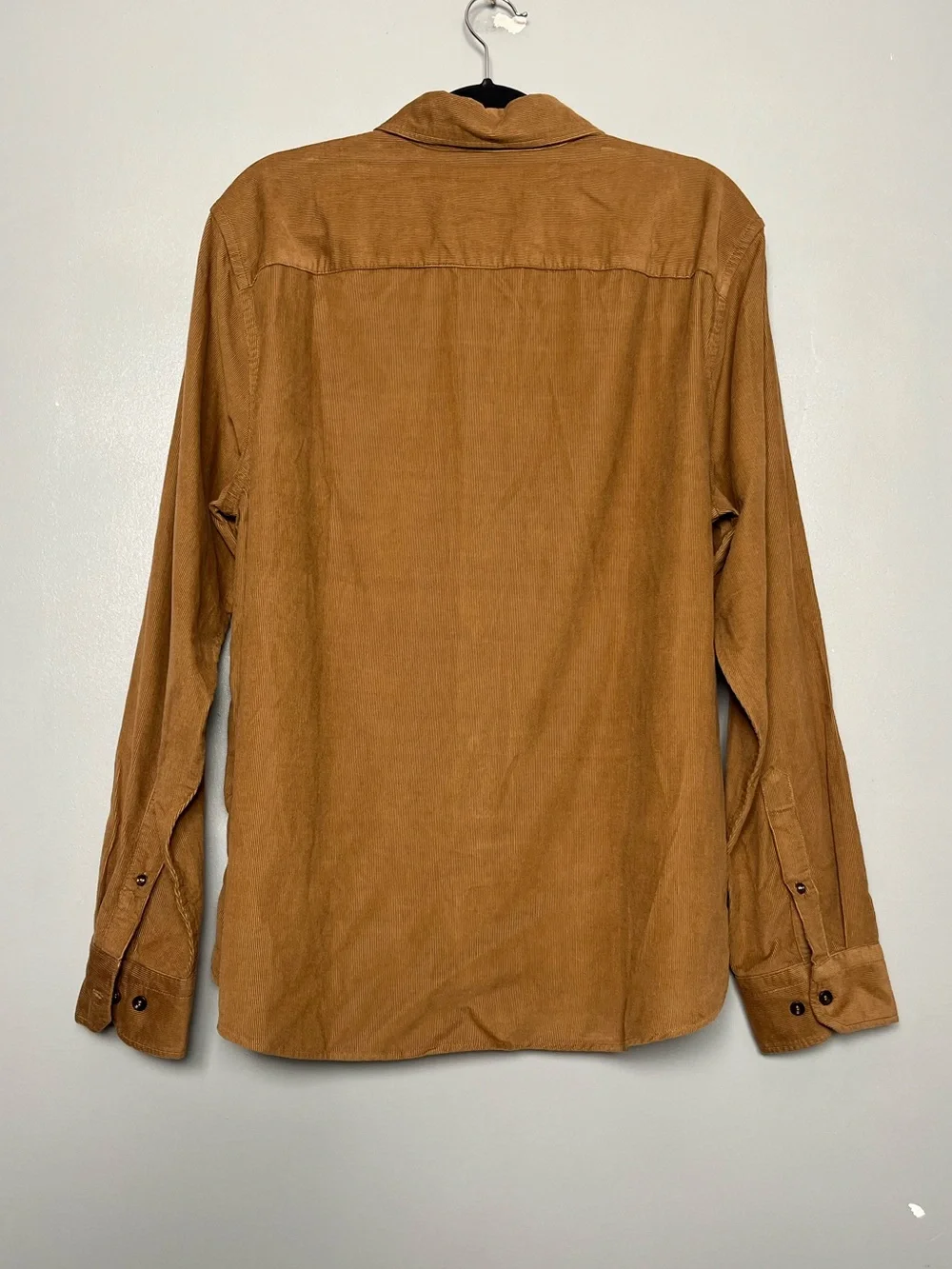 Banana Republic Men’s Standard Fit Lightweight Corduroy Shirt Khaki Beige Size L